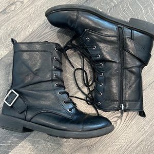 Black Combat & Moto Boots